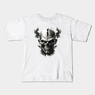 Skull Wild Life Painting Dark Character Spirit Kids T-Shirt